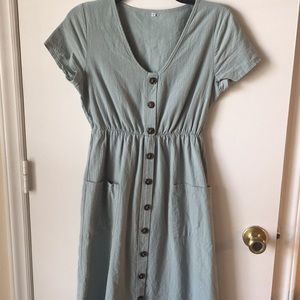 Vintage Robin egg blue midi dress